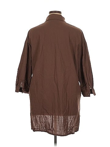 Zeagoo 3/4 Sleeve Button-Down Shirt (view 2)