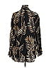 J by Joie Animal Print Black Long Sleeve Blouse Size M - photo 2