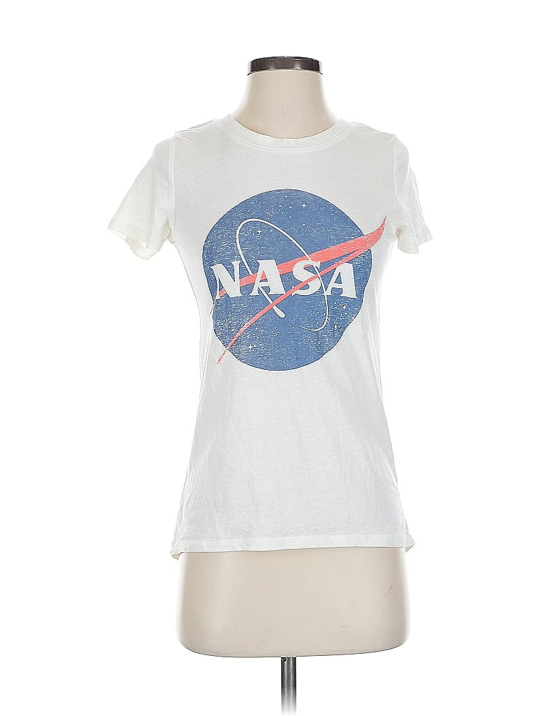 Pre-owned Zoe+liv Short Sleeve T-shirt In White