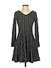 Plastic Island Houndstooth Gray Casual Dress Size S - photo 1