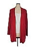 JM Collection Red Cardigan Size XL - photo 1