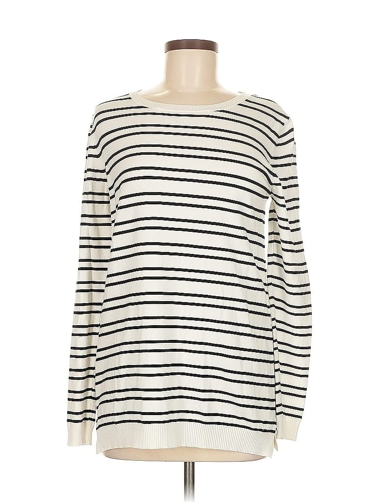 Pre-owned Unbranded Pullover Sweater In White