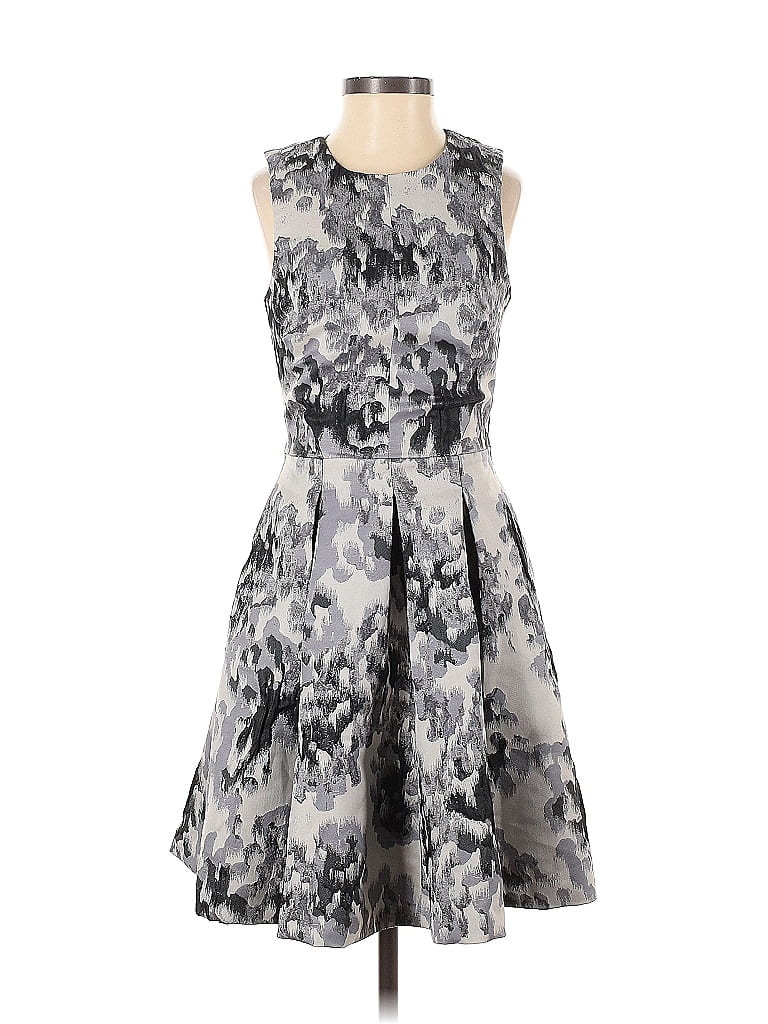 Pre-owned H&m Cocktail Dress In Gray