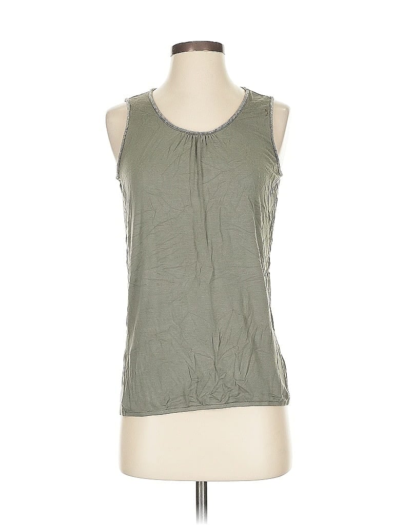 Pre-owned Crosby Sleeveless Top Green Halter Neckline Tops