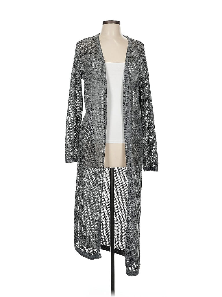 Mystree 100% Polyester Gray Cardigan Size M - photo 1
