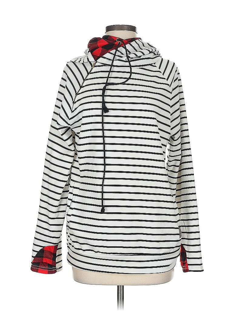 Pre-owned Unbranded Pullover Hoodie In White