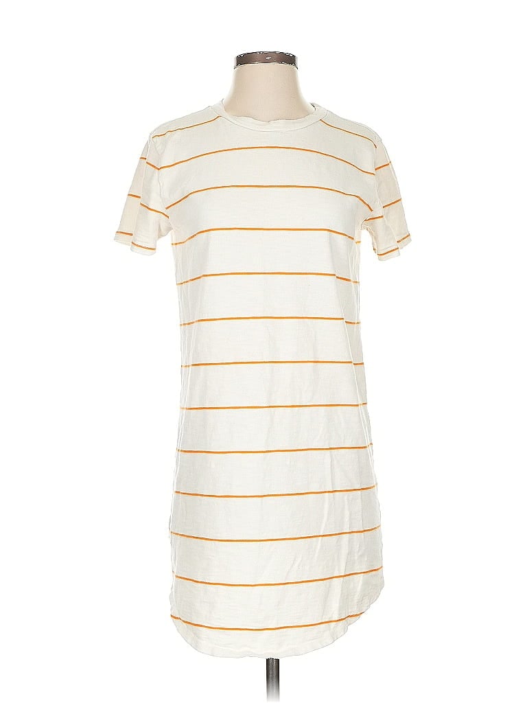 Pre-owned Lou & Grey Casual Dress In White