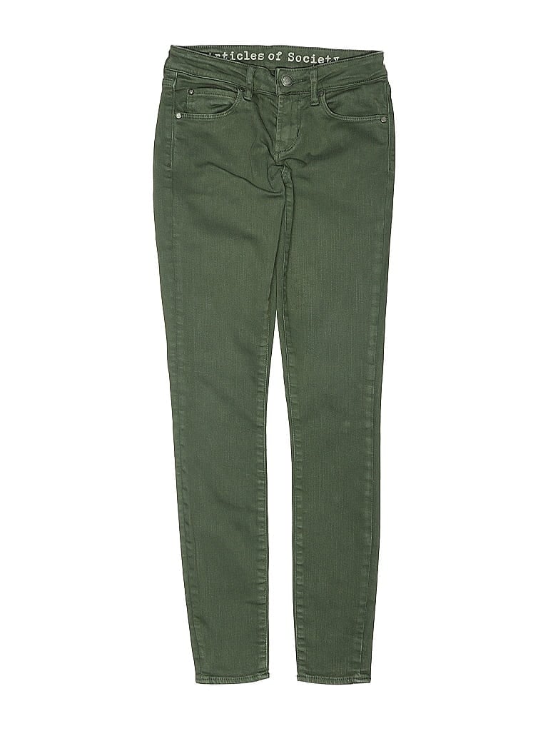 Pre-owned Articles Of Society Jeggings In Green