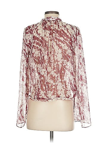 Elizabeth and James Long Sleeve Silk Top (view 2)