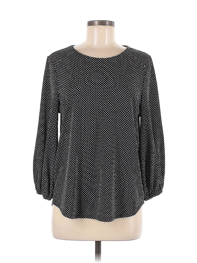 Pre-owned Adrianna Papell Long Sleeve Blouse In Gray