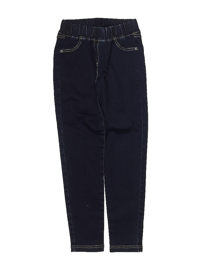 Hanna Andersson Solid Blue Jeans Size 6 (big kids) - photo 1