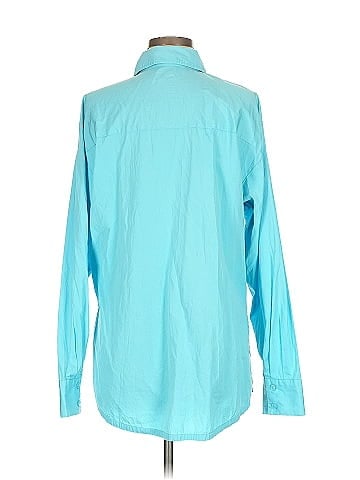 Open Edit Long Sleeve Button-Down Shirt (view 2)