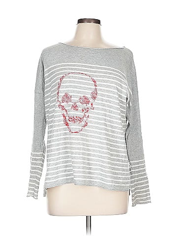 Skull Cashmere 3/4 Sleeve T-Shirt (view 1)
