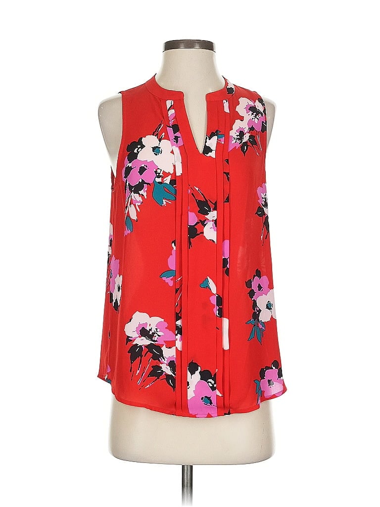 Pre-owned 41hawthorn Sleeveless Blouse In Red