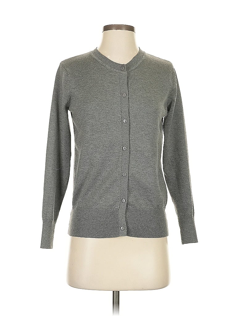 Pre-owned Assorted Brands Cardigan Sweater In Gray