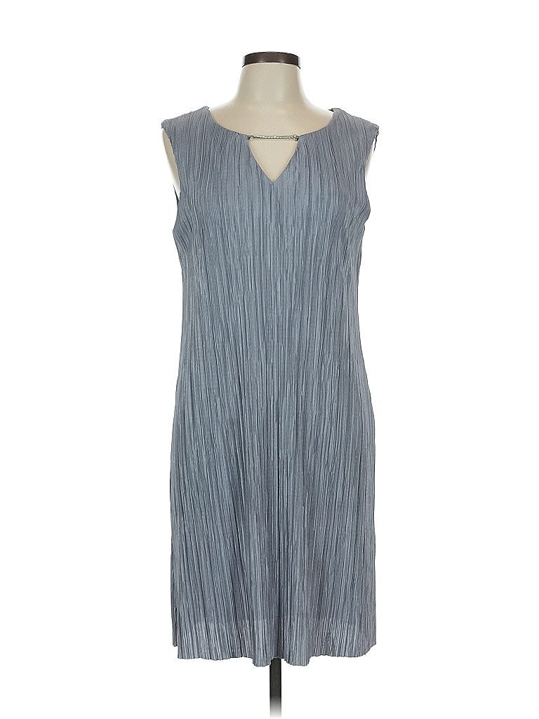 Pre-owned Connected Apparel Casual Dress In Silver