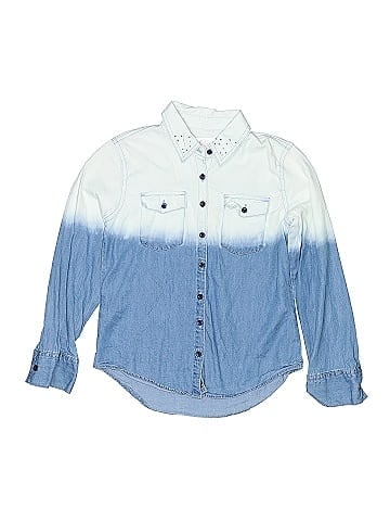 Justice Long Sleeve Button-Down Shirt (view 1)