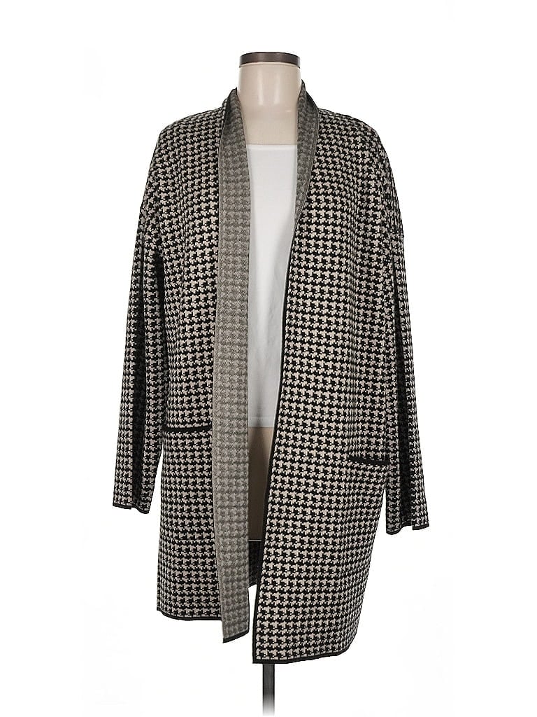 Pre-owned Max Studio Cardigan Sweater In Gray