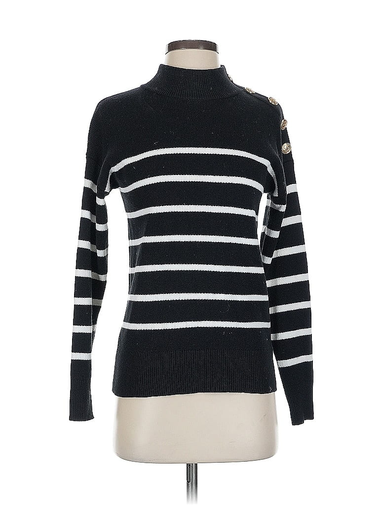 Pre-owned Nicole Miller Turtleneck Sweater In Black