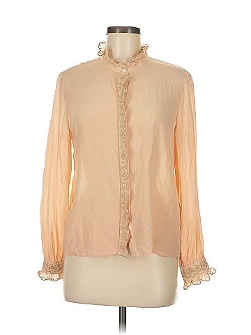 Louise Misha Long Sleeve Silk Top (view 1)