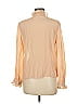 Louise Misha 100% Silk Tan Long Sleeve Silk Top Size EU 40 / US 10 - photo 2