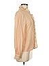 Louise Misha 100% Silk Tan Long Sleeve Silk Top Size EU 40 / US 10 - photo 3