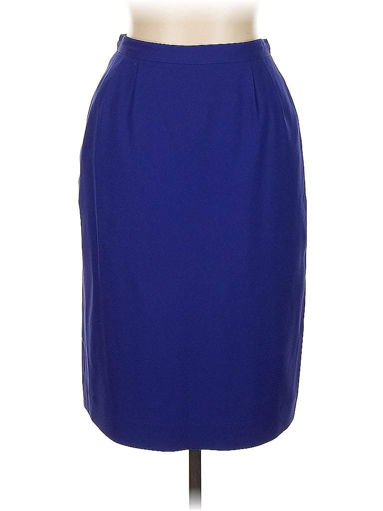 Pre-owned Unbranded Formal Skirt In Blue