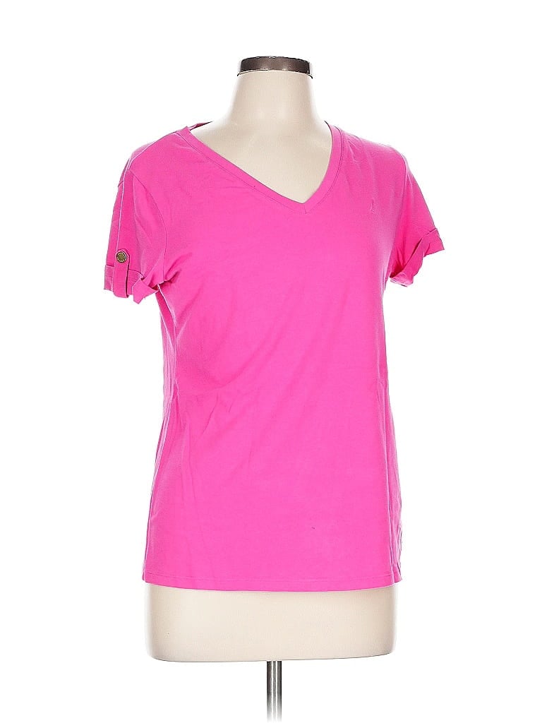 Pre-owned Nautica Short Sleeve T-shirt In Pink