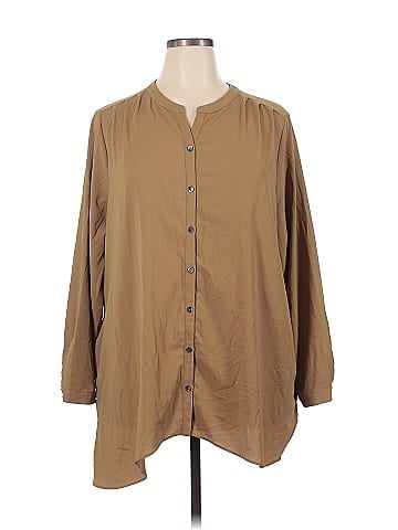 LOGO by Lori Goldstein Long Sleeve Blouse (view 1)