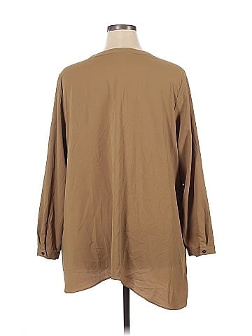 LOGO by Lori Goldstein Long Sleeve Blouse (view 2)