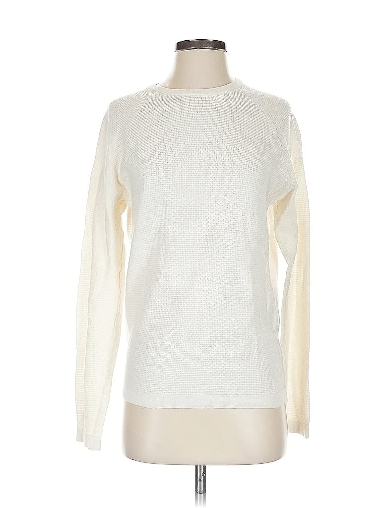 Pre-owned Zara Pullover Sweater In White