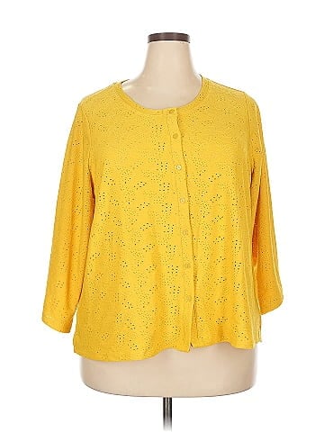 LOGO by Lori Goldstein 3/4 Sleeve Blouse (view 1)