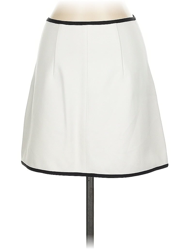 Pre-owned Kf/kaufmanfranco Collective Formal Skirt In White