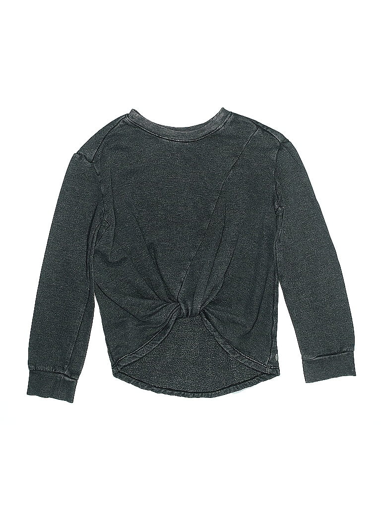 Z BY ZELLA Pre-owned Kids' Long Sleeve Top Gray Crew Neck Tops