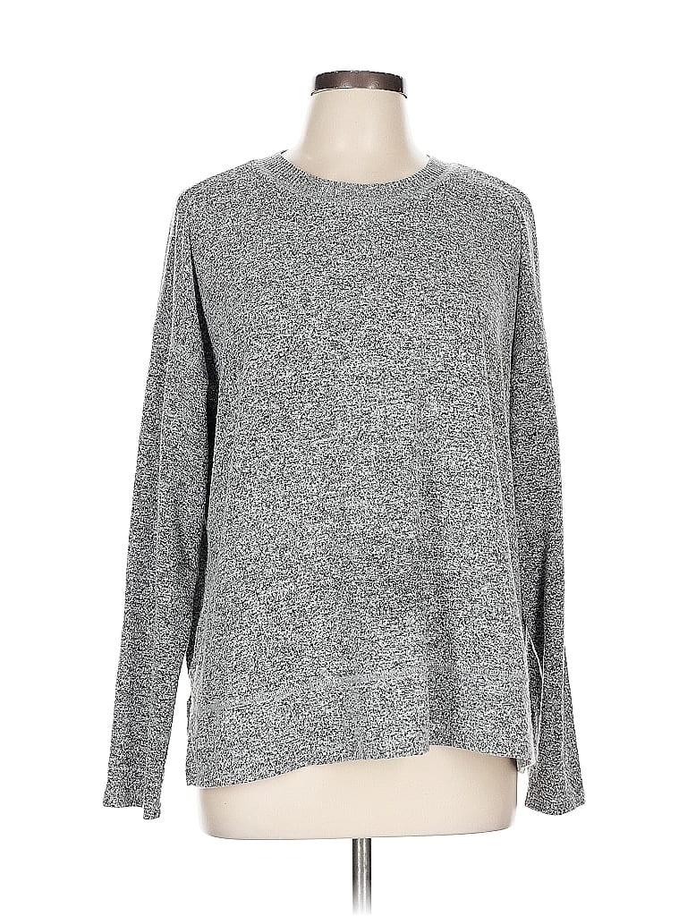 Pre-owned Lucky Brand Pullover Sweater In Silver