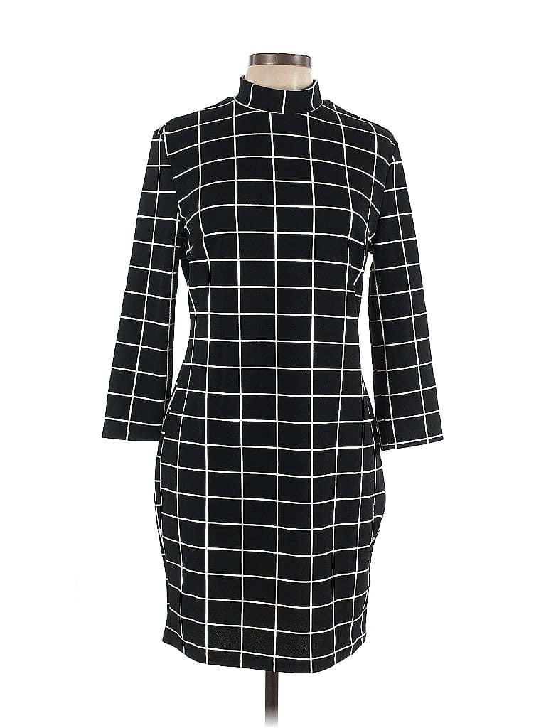 Pre-owned Shein Casual Dress In Black