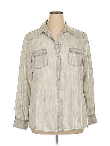 Foxcroft 3/4 Sleeve Button-Down Shirt (view 1)