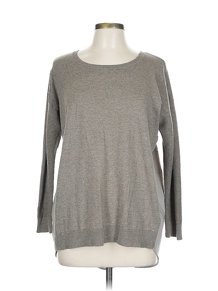 Pre-owned Patchington Pullover Sweater In Gray