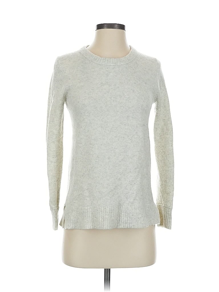 Pre-owned J.crew Factory Store Pullover Sweater In Silver