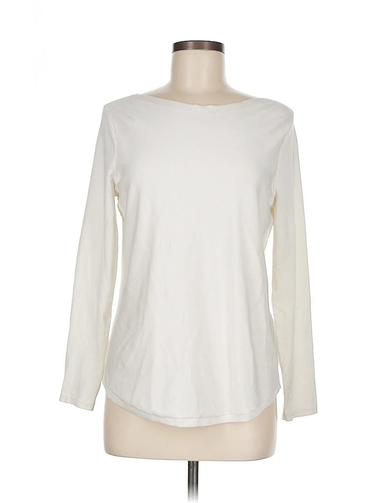 Pre-owned Chico's Sweatshirt In White