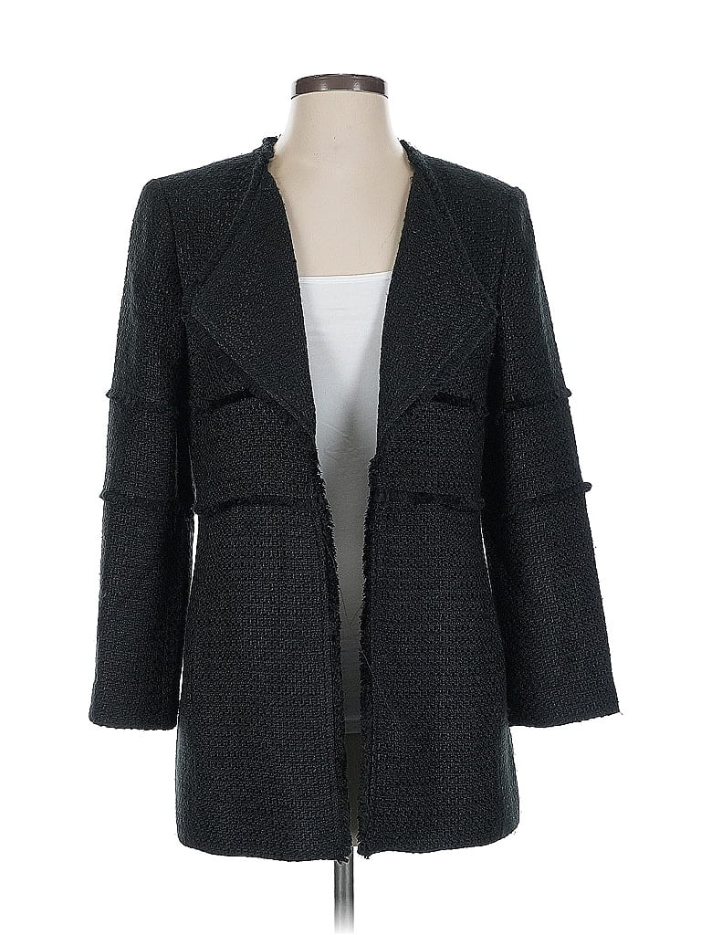 Pre-owned Ann Taylor Loft Blazer Jacket In Gray