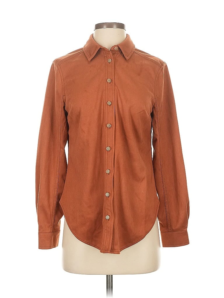 Click to view more detailed imagery on our partner's website Pre-owned Pilcro Long Sleeve Blouse In Brown
