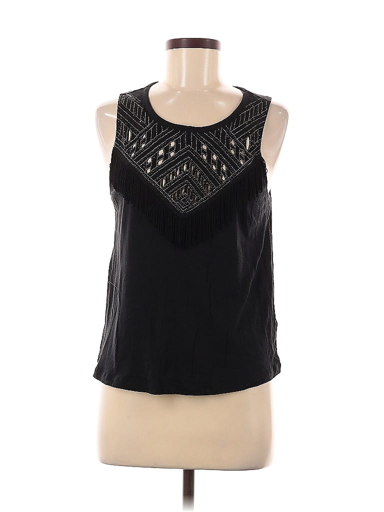 Pre-owned Express Sleeveless Blouse In Black