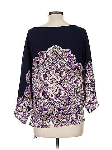 GUESS by Marciano 3/4 Sleeve Silk Top (view 2)