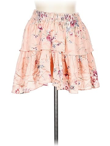LoveShackFancy Silk Skirt (view 1)