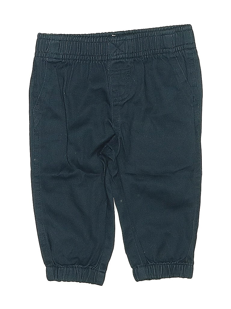 Wrangler Jeans Co Solid Blue Casual Pants 6-9 MO / 9 MO - photo 1