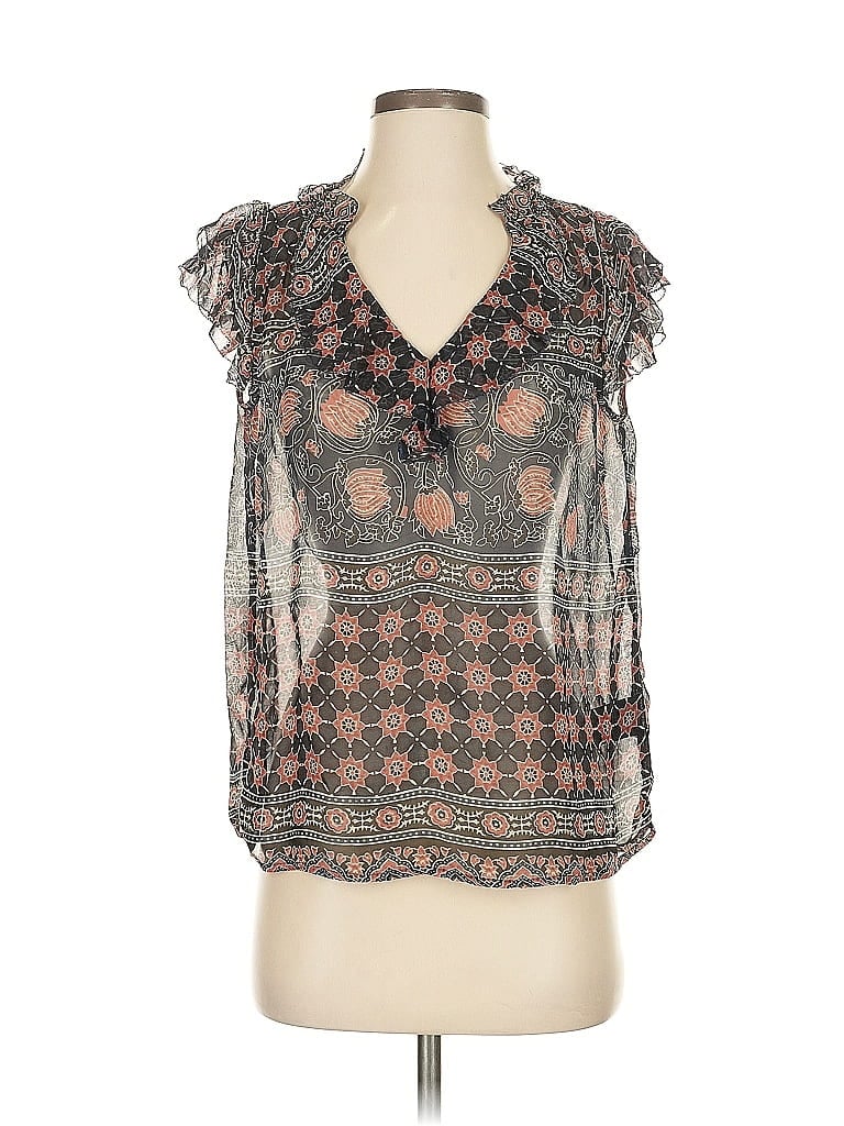 Pre-owned Velvet By Graham & Spencer Sleeveless Blouse In Gray