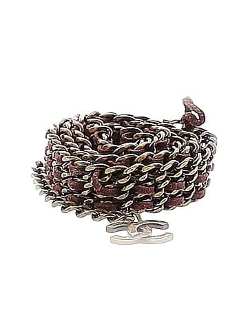Chanel Vintage Metal and Suede Chain Belt (view 1)