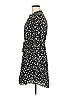 Maison Jules 100% Polyester Print Black Casual Dress Size M - photo 5