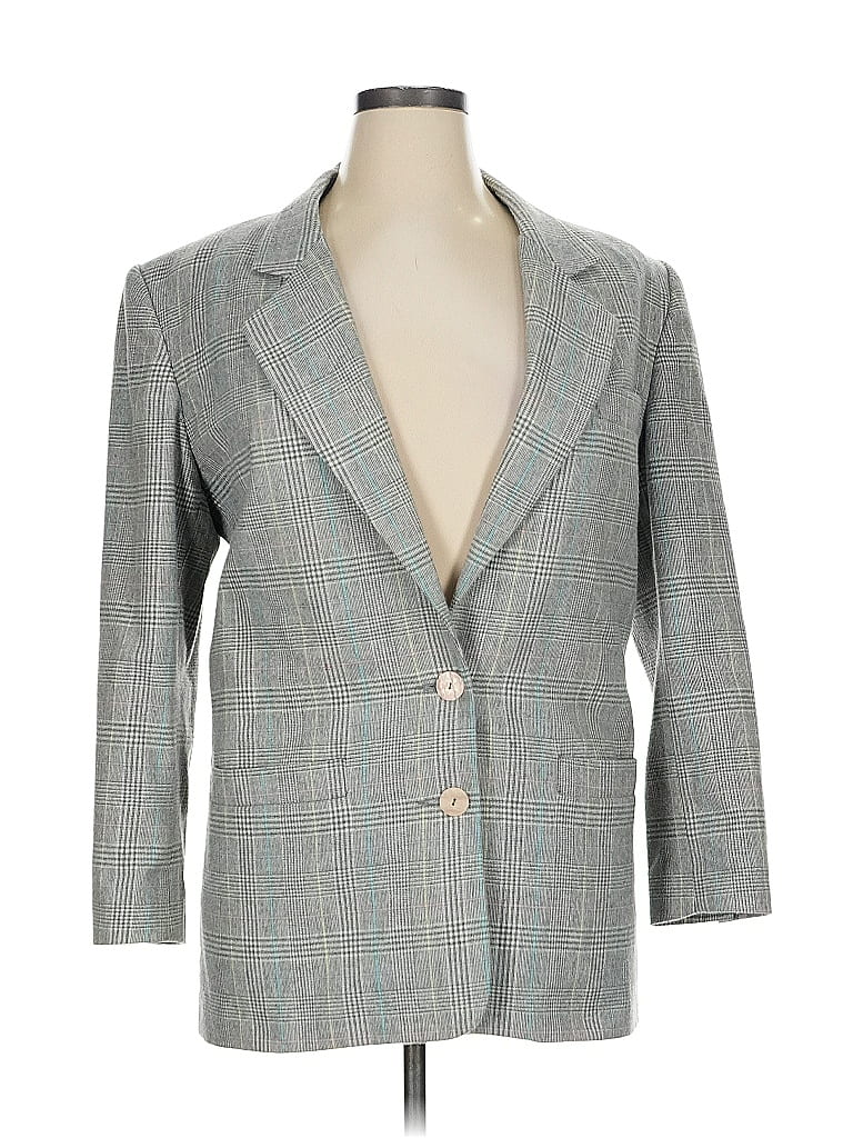 Pre-owned Chaus Blazer Jacket In Gray